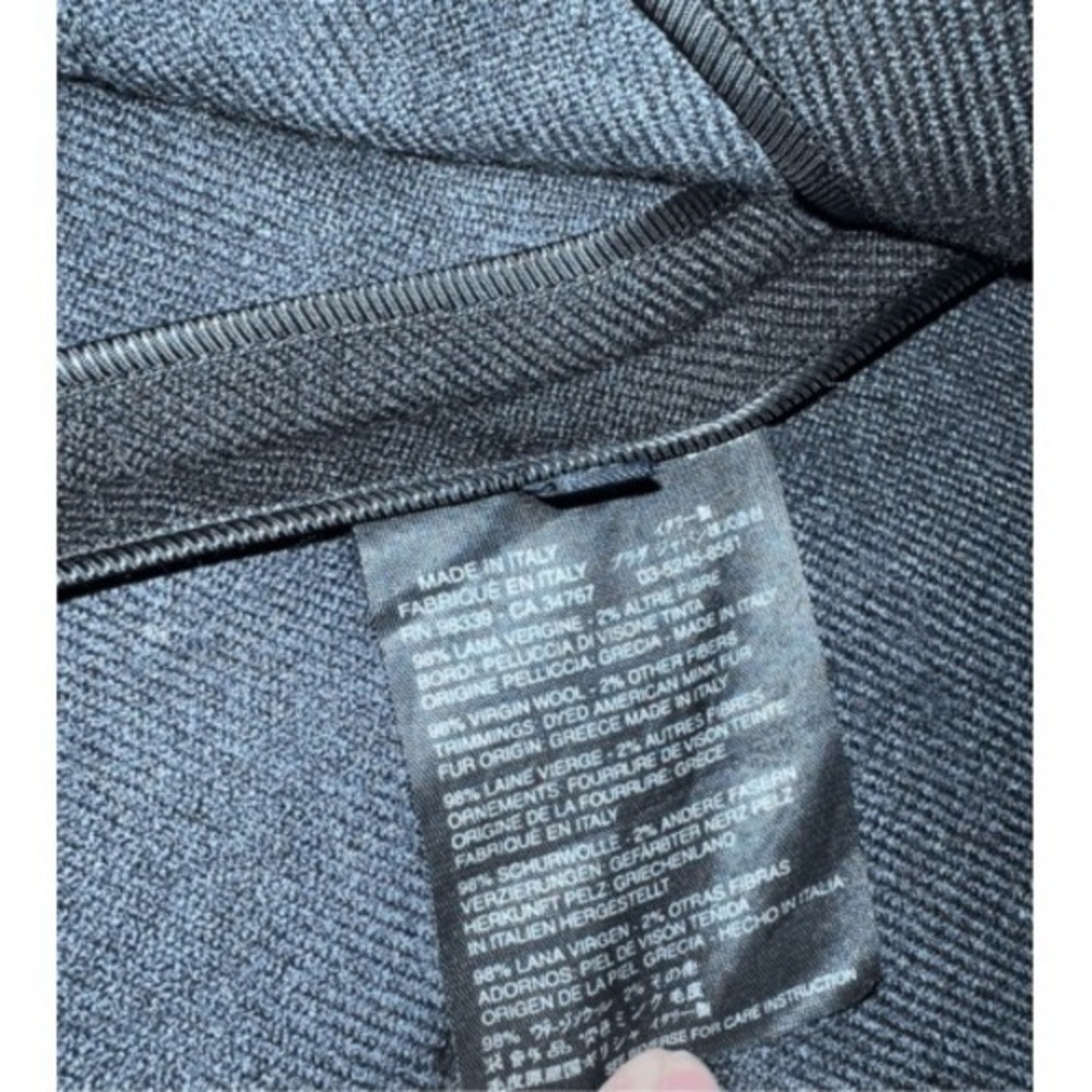 Prada blazer black sz 40 Long Sleeve Office Siren Secretary Minimalist Emo - Picture 4 of 12